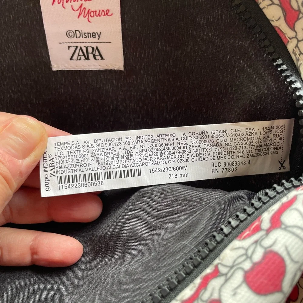 Zara Disney Minnie Mouse Kids Backpack